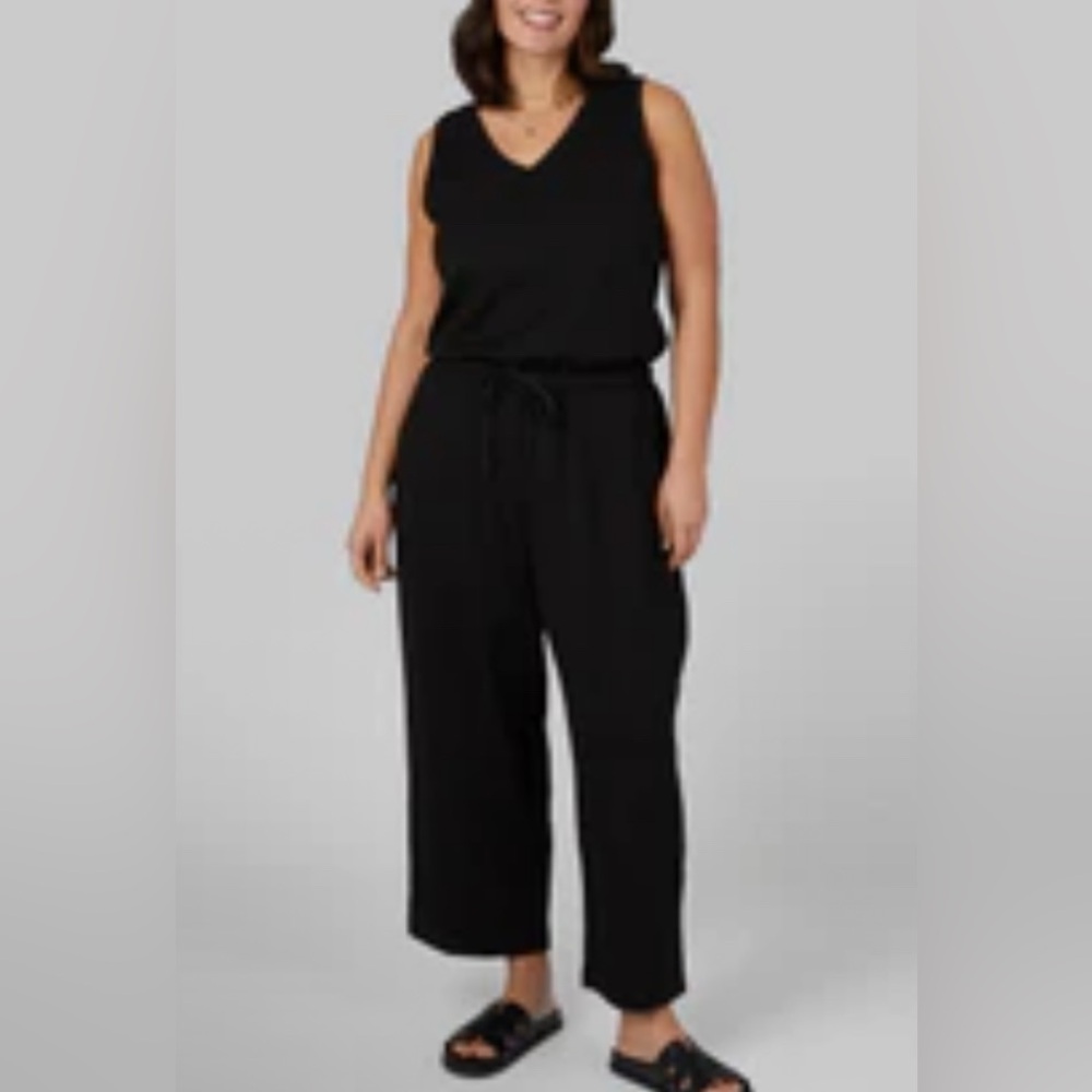 32 Degrees WOMEN'S STUDIO TECH JUMPSUIT - BLACK / XXL NWT
